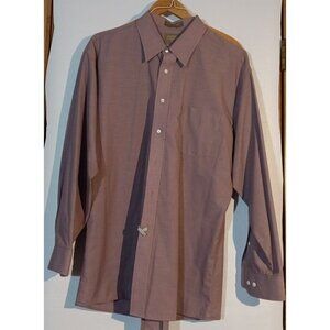 Haggar Clothing Co Men's Dress Long Sleeve Shirt Size 17 1/2 34/35